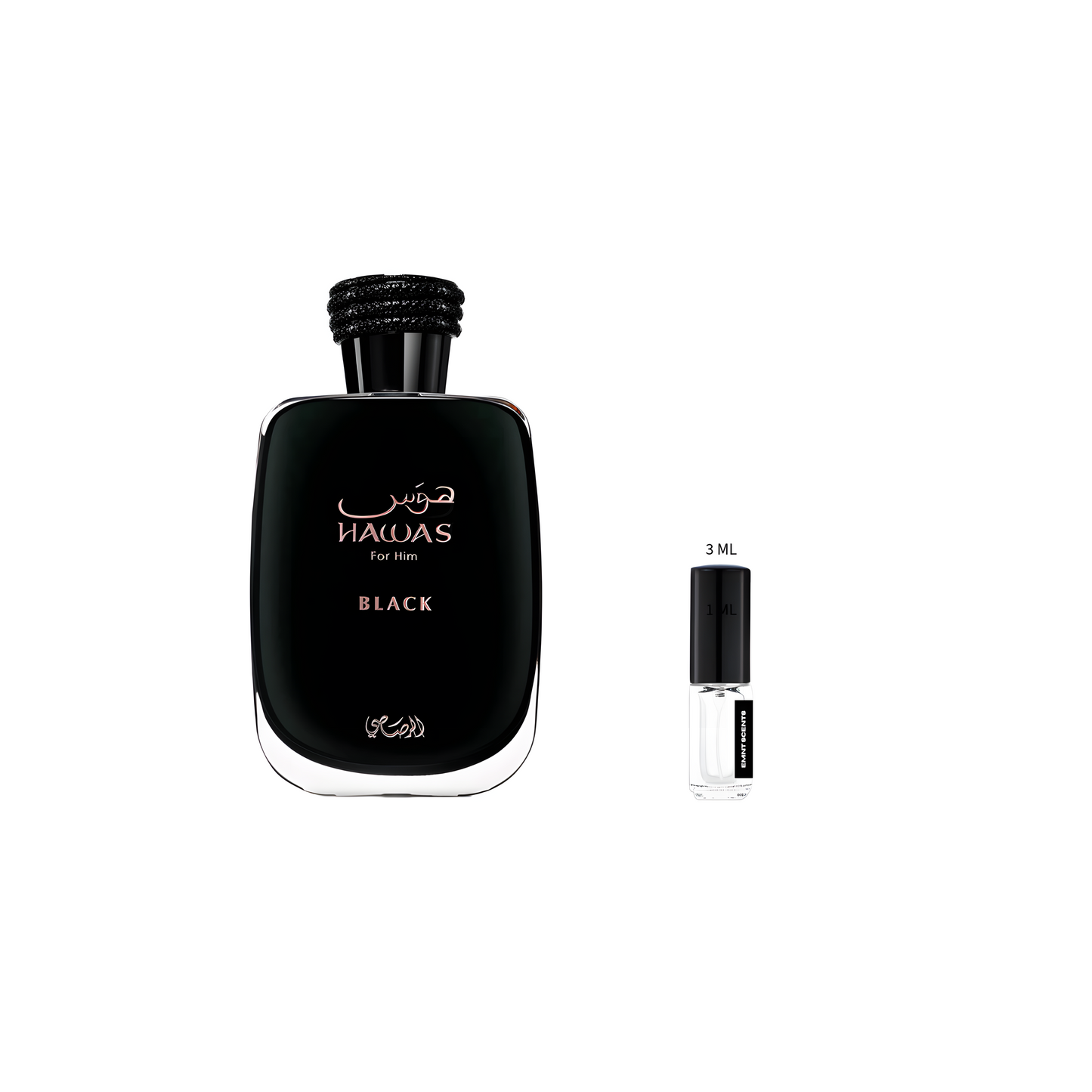 Rasasi Hawas Black EDP 3ml decant